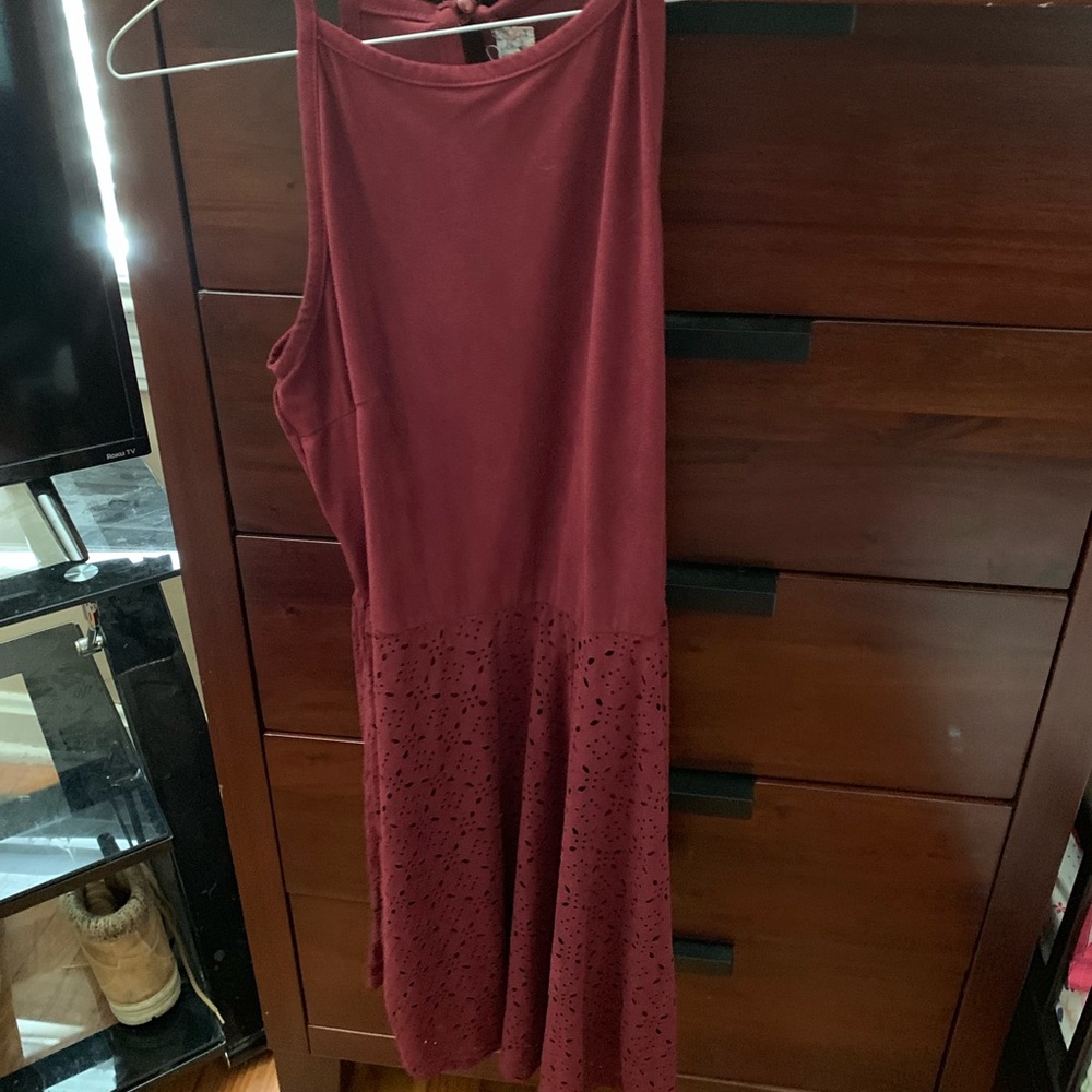 Maroon Dress